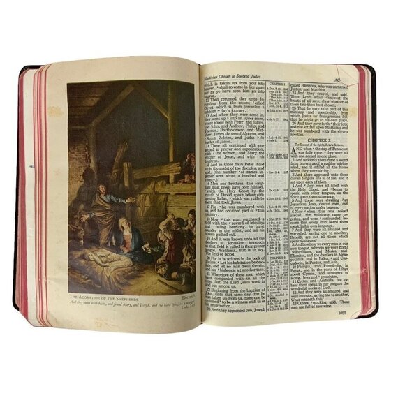 Holy Bible Authorized King James Version World Publishing 1945 Faux Leather - Picture 10 of 10